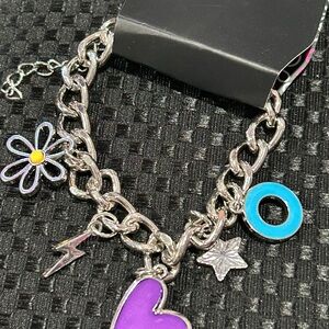 Paparazzi “Turn Up The Charm”Silver Bracelet with Colorful Charms